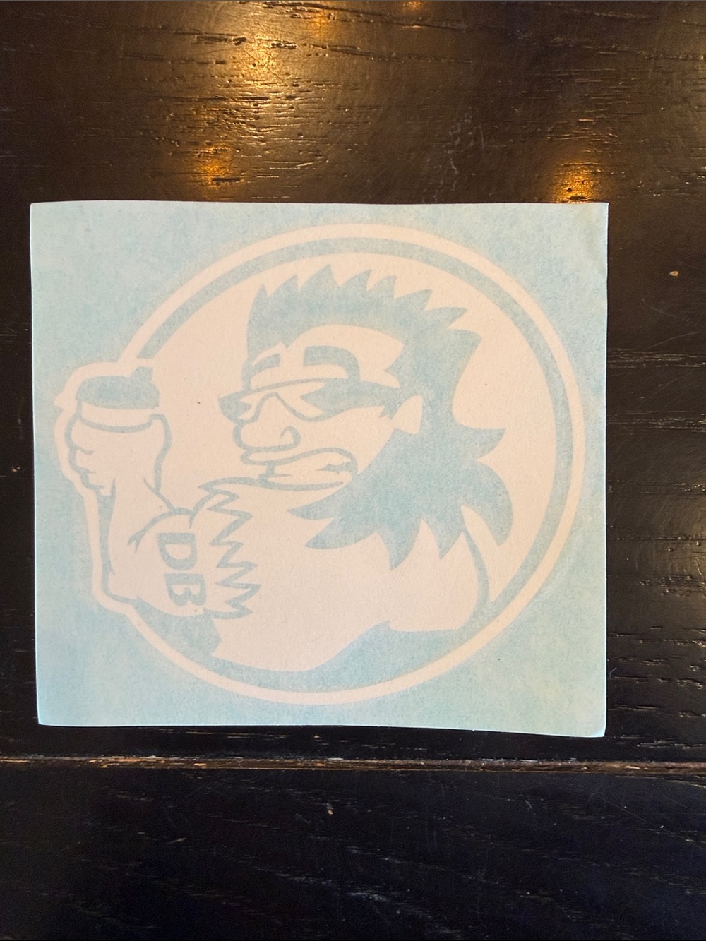 Dutch Bros “Mafia Man” Sticker RARE 2000’s original Dutch Transfer Sticker
